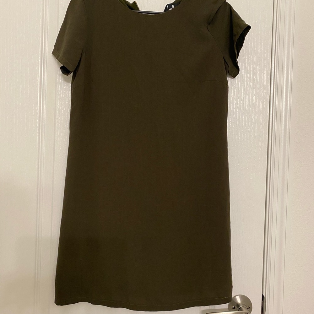 Lulus dress olive green